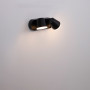 Double outdoor wall light with PIR sensor "Tura" - 20,5W - Adjustable - 3000K - IP54