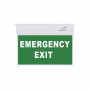 Permanent emergency light with "Emergency Exit" sign