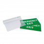 Hanging permanent emergency light with "Emergency Exit" sign