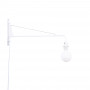 Adjustable wall light with cable and plug "Pitt" / "Petite Potence" inspiration