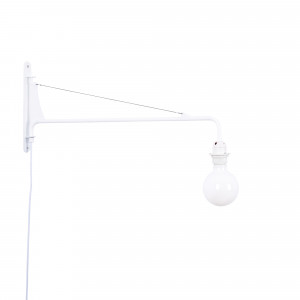 Adjustable wall light with cable and plug "Pitt" / "Petite Potence" inspiration