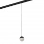 LED Sphere pendant lamp for 48V magnetic track - 6W - 2700K - CRI90 - Black