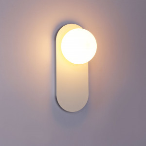 Crystal ball wall light "Brian" - E27