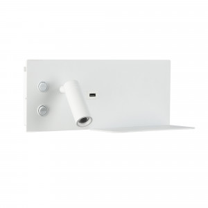 Wall Reading light with USB port "Kerta" - Double light - 3W+7W