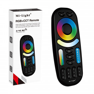 LED RGB + CCT Remote control - 4 Zones - BLACK - FUT092B - Mi Light