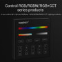 RGB + CCT touch control panel - 4 zones - Black - MiLight