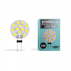 G4 LED Bulb 6W Equivalent to 60W Halogen Bulbs, 360° Beam Angle AC/DC 12V  G4 Bi-Pin LED Light Lamp, Not Dimmable LED Bulb (Natural White 9PCS)
