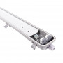 Kit 60cm waterproof LED batten + 2 9W LED T8 tube