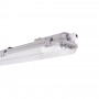 Kit 60cm waterproof LED batten + 2 9W LED T8 tube