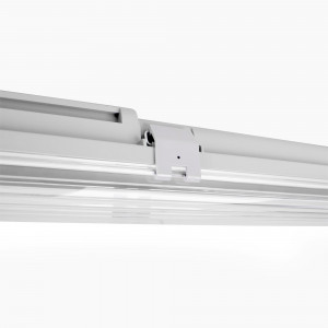 Kit 60cm waterproof LED batten + 9W LED T8 tube - 4000K