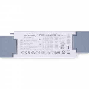 DALI + 1/0-10V + PUSH dimmable driver - 9-42V DC - Multi current (350-700mA)