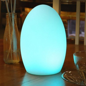 RGBW 1,5W Outdoor table lamp - Rechargeable - White resin - IP65