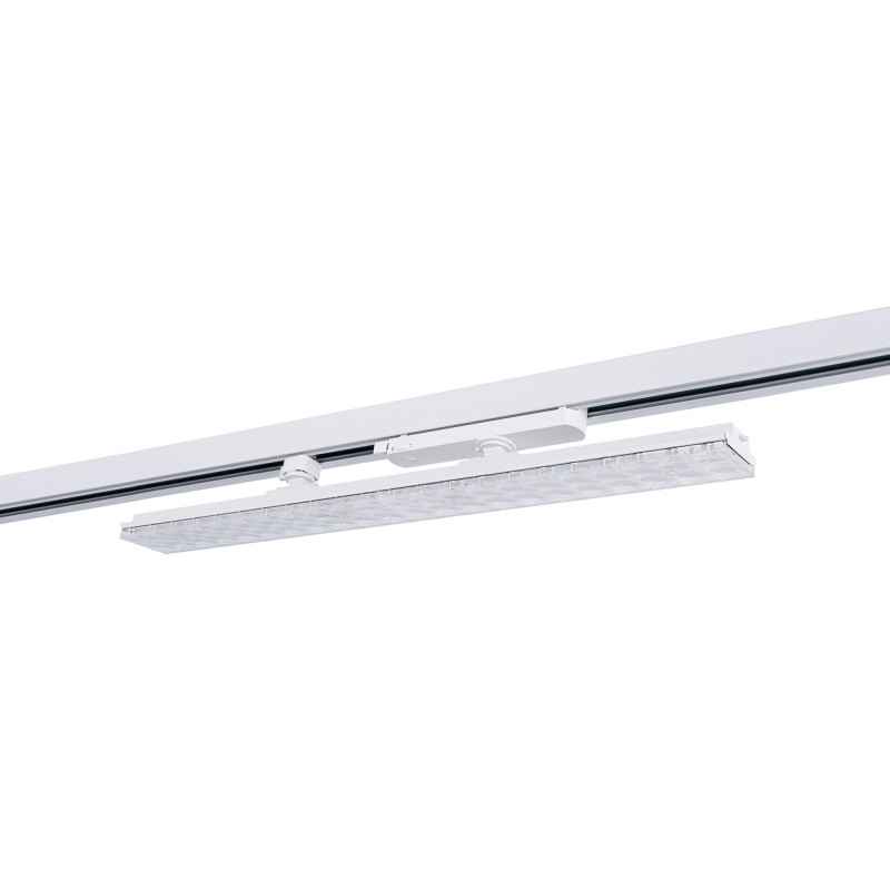 Linear adjustable LED spotlight for 3-phase track - 20W - CCT - CRI90 - Driver KGP - White