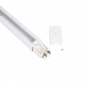 PVC 1-phase track for LED spotlights - Surface-mounted - 2 meters