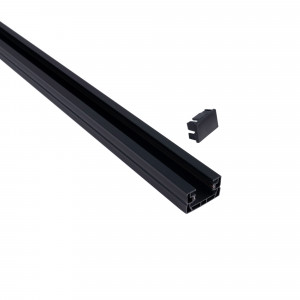 PVC 1-phase track for LED spotlights - Surface-mounted - 2 meters