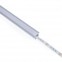 Recessed aluminum profile - Complete kit - 25 x 14,5mm - LED strip up to 12 mm - 2 meters