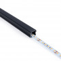 Surface-mounted aluminium profile - Complete kit - 17,6 x 14,5mm - LED Strip up to 12 mm - 2 meters