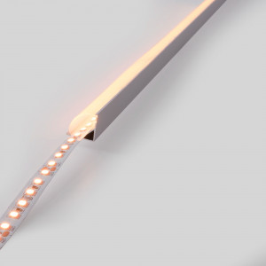 Aluminum corner profile - Complete kit - 15,8x15,8mm - LED Strip up to 10 mm - 2 meters