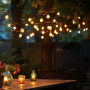 Outdoor string light 15 + 2m - 30 E27 G40 1W LED filament bulbs - IP44 - Warm White