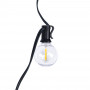 Outdoor string light 15 + 2m - 30 E27 G40 1W LED filament bulbs - IP44 - Warm White