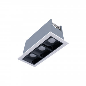 Recessed triple LED downlight - 6W - UGR18 - CRI90 - OSRAM Chip - White