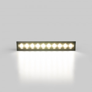 Recessed linear LED downlight - 20W - UGR18 - CRI90 - OSRAM Chip - Black