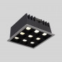 Recessed square LED downlight - 18W - 9 Spotlights - UGR18 - CRI90 - OSRAM Chip - White