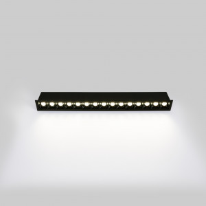 Recessed linear LED downlight - 30W - UGR18 - CRI90 - OSRAM Chip - 4000K - Black