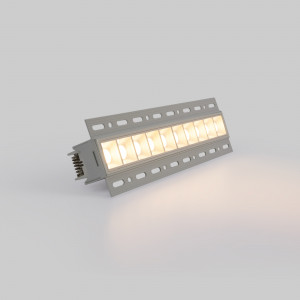 Recessed linear LED spotlight for plasterboard - 20W - UGR18 - CRI90 - White