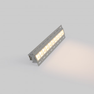 Recessed linear LED spotlight for plasterboard - 20W - UGR18 - CRI90 - White