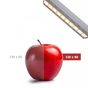 Recessed linear LED spotlight for plasterboard - 20W - UGR18 - CRI90 - White