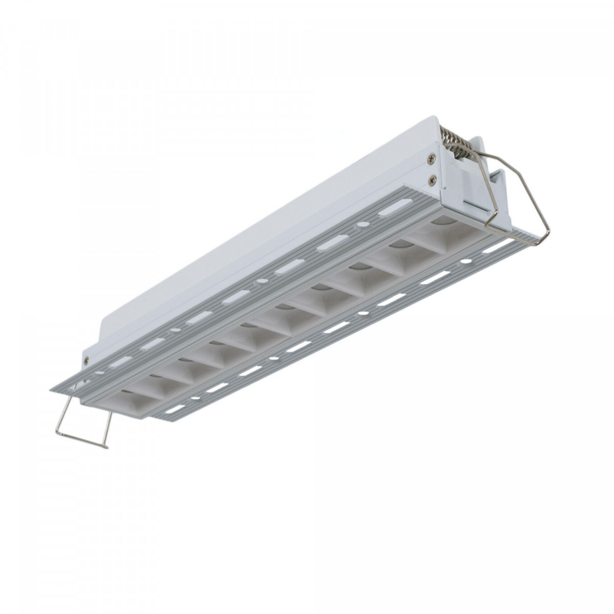 Recessed linear LED spotlight for plasterboard - 20W - UGR18 - CRI90 - White