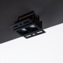 Recessed linear LED spotlight for plasterboard - 4W - UGR18 - CRI90 - Black