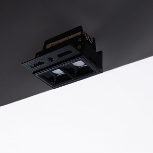 Recessed linear LED spotlight for plasterboard - 4W - UGR18 - CRI90 - Black