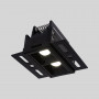 Recessed linear LED spotlight for plasterboard - 4W - UGR18 - CRI90 - Black