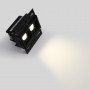 Recessed linear LED spotlight for plasterboard - 4W - UGR18 - CRI90 - Black