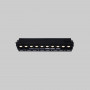 Recessed linear LED spotlight for plasterboard - 20W - UGR18 - CRI90 - Black