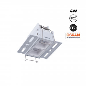 Recessed linear LED spotlight for plasterboard - 4W - UGR18 - CRI90 - White