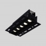 Recessed linear LED spotlight for plasterboard - 12W - UGR18 - CRI90 - Black