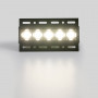 Recessed linear LED spotlight for plasterboard - 12W - UGR18 - CRI90 - Black