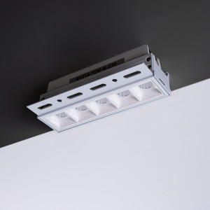 RECESSED PLASTERBOARD - Recessed linear LED spotlight for plasterboard - 12W - UGR18 - CRI90 - White