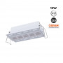 Recessed linear LED spotlight for plasterboard - 12W - UGR18 - CRI90 - White