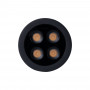 Recessed round LED downlight - 8W - Osram Chip - UGR18 - Cutout Ø 58mm - Black