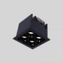 Recessed square LED downlight - 8W - Osram Chip - UGR18 - Cutout 48 x 48 mm - Black