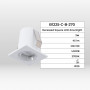 Recessed square LED downlight - 2W - Osram Chip - UGR18 - Cutout Ø 25mm - White