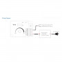 PMW Manual dimmer 12-48V DC - 20A - RF 2.4GHz - Adjustable frequency and dimming curve - Skydance