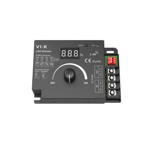 PMW Manual dimmer 12-48V DC - 20A - RF 2.4GHz - Adjustable frequency and dimming curve - Skydance