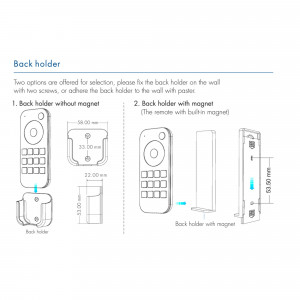 RGB/RGBW LED Remote control - 4 Zones - SK-RT9 - Skydance