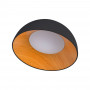 CCT LED slant ceiling light - 24W - Wood effect - ø50cm