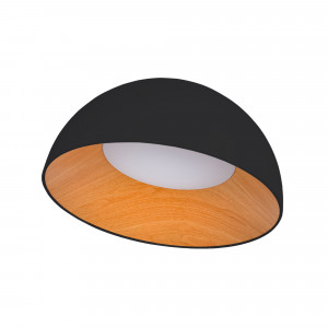 CCT LED slant ceiling light - 24W - Wood effect - ø50cm